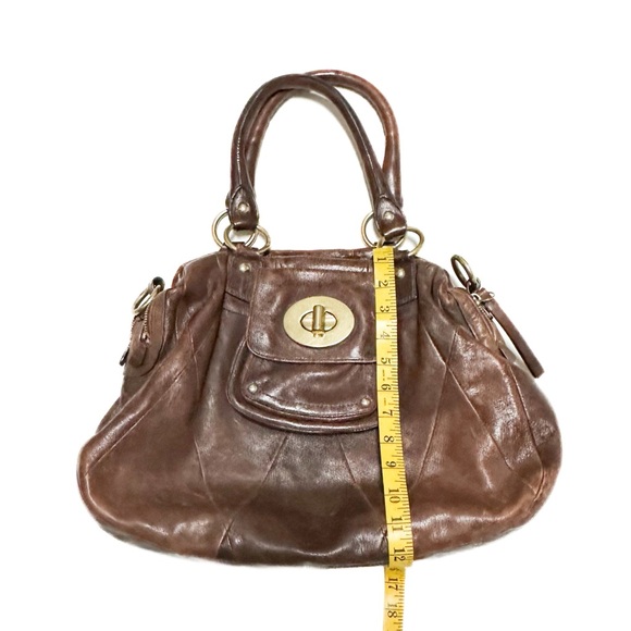 Coach Kira Limited Edition XL Brown Leather Satchel Tote Messenger Carryall Bag - Picture 12 of 13